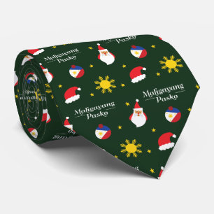Phlippines Filipino Maligayang Pasko Tie
