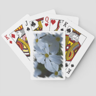 Phlox White Edge Playing Cards