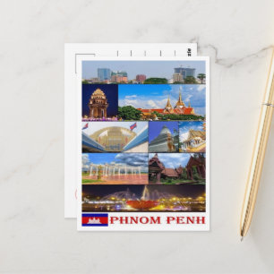Phnom Penh - Cambodia - Mosaic - Postcard