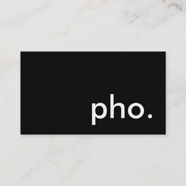 pho. business card (Front)