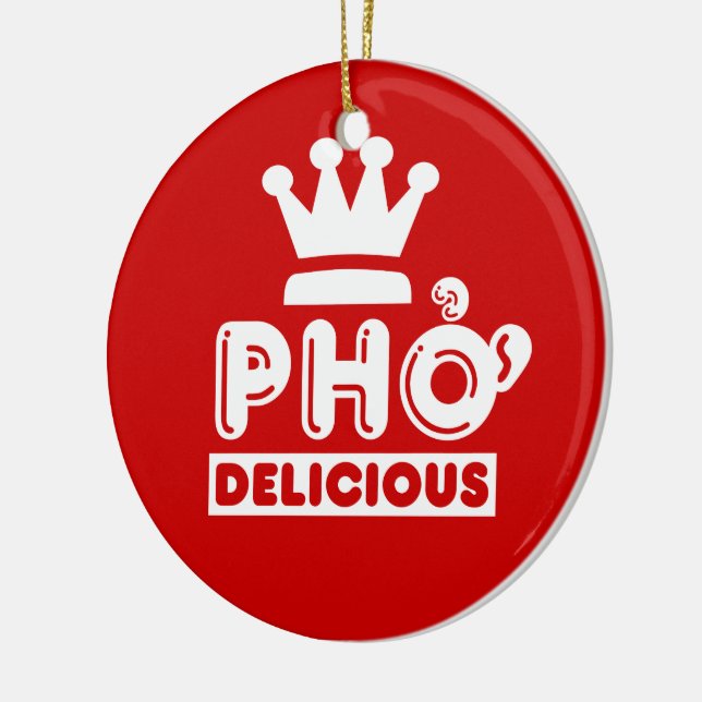 Pho King Delicious Ceramic Tree Decoration (Left)