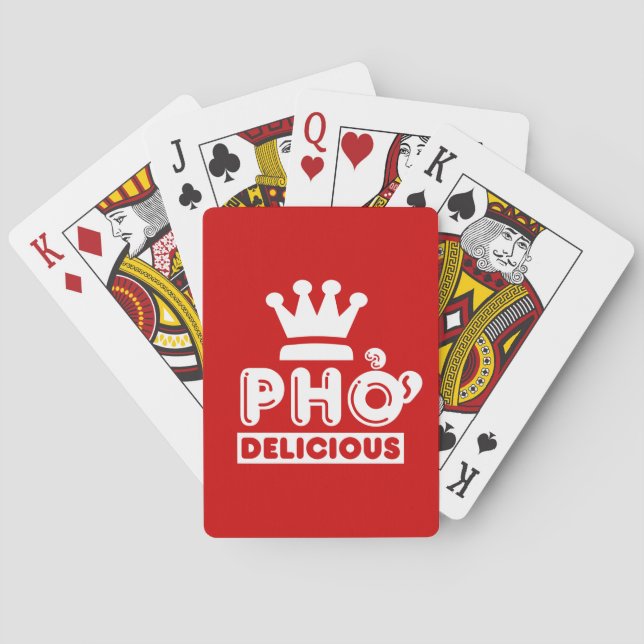 Pho King Delicious Playing Cards (Back)
