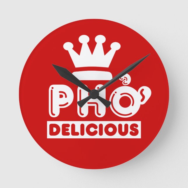 Pho King Delicious Round Clock (Front)