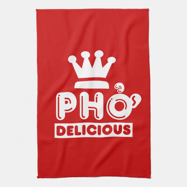 Pho King Delicious Tea Towel (Vertical)