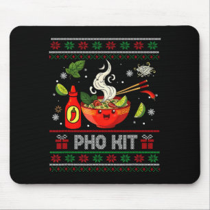 Pho Kit Apparel Ugly Xmas Pajamas Matching Family Mouse Mat