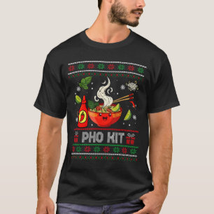 Pho Kit Apparel Ugly Xmas Pajamas Matching Family  T-Shirt
