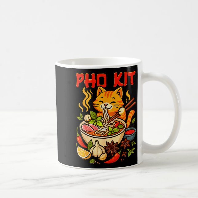 Pho Kit Mariners Cat Funny Meme  Coffee Mug (Right)