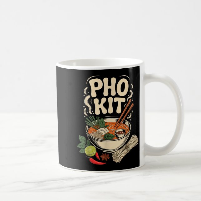 Pho Kit Vietnamese Noodle Soup Bowl Herbs Lime Chi Coffee Mug (Right)
