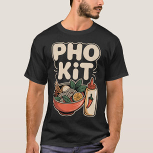 Pho Kit Vietnamese Noodle Soup Bowl Herbs Lime Chi T-Shirt