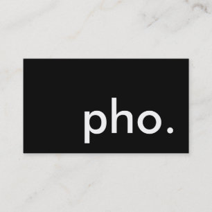 pho. loyalty punch card