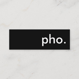 pho. mini business card