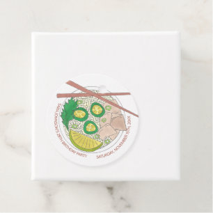 Pho Sho! Vietnamese Soup Funny Birthday Party Favour Tags