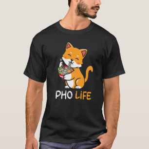 Pho Soup Cat Pho Life Asian Vietnamese T-Shirt