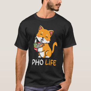 Pho Soup Cat Pho Life Asian Vietnamese T-Shirt