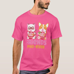 Pho Soup Friends Pho Ever Cats Eating Pho T-Shirt