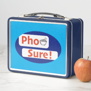 Pho Sure print design: Youtube merchandise @letsle Metal Lunch Box