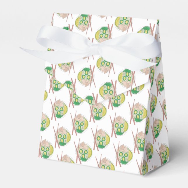 PHO Vietnamese Food Chicken Noodle Soup Chopsticks Favour Box (Front Side)