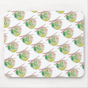 PHO Vietnamese Food Chicken Noodle Soup Chopsticks Mouse Mat