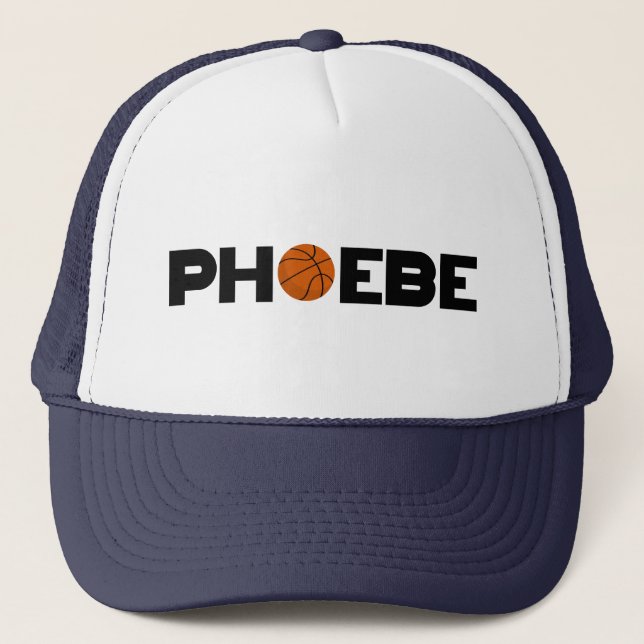 Phoebe Basketball Trucker Hat (Front)