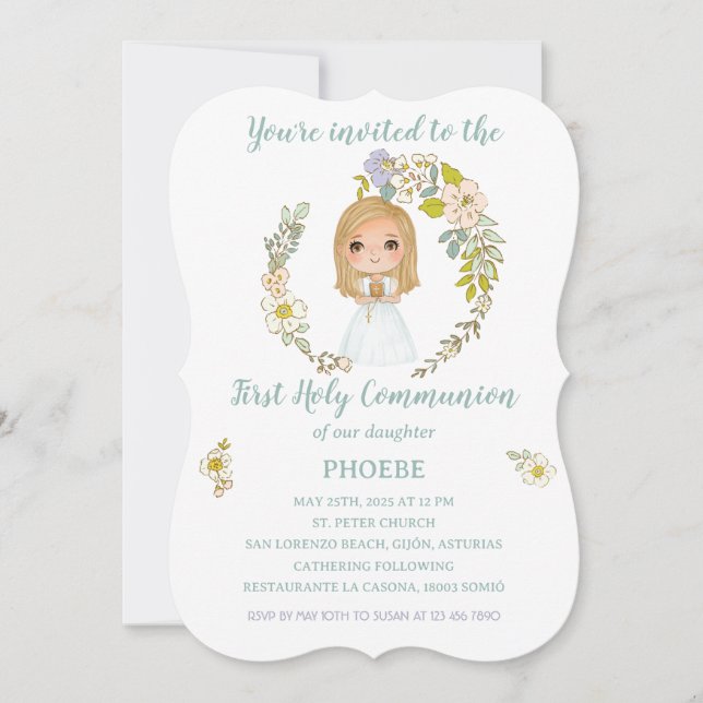 PHOEBE First Communion Invitation (Front)