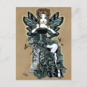 "Phoebe" Gothic Couture Butterfly Fairy Postcard
