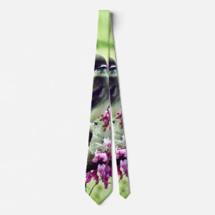 Phoebe in a Redbud Tree Tie