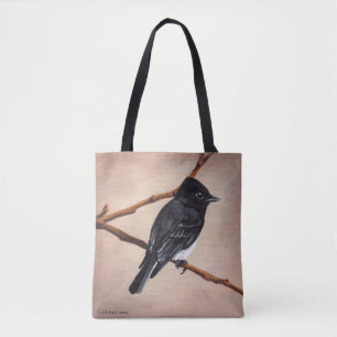 Phoebe on Brown Tote Bag