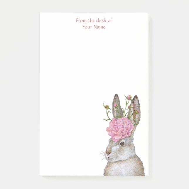 Phoebe the Hare post-it notes (Front)