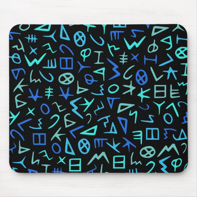 Phoenician alphabet mouse mat (Front)