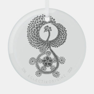 Phoenix 10 Year Glass Tree Decoration