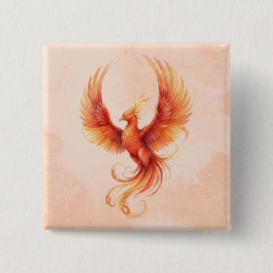 Phoenix 15 Cm Square Badge