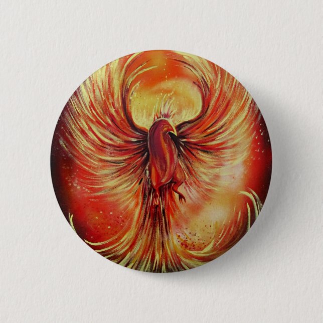 Phoenix 6 Cm Round Badge (Front)