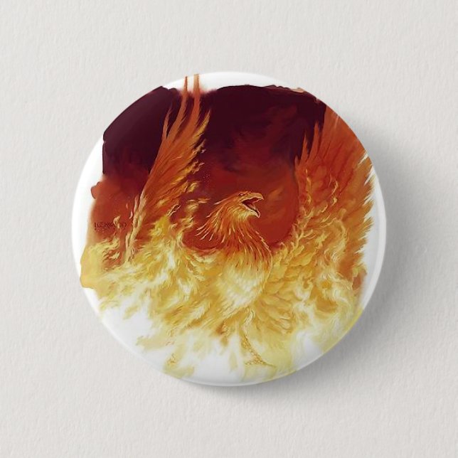 Phoenix 6 Cm Round Badge (Front)