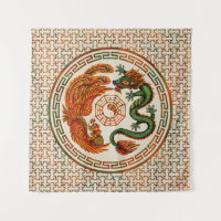 Phoenix and Dragon with bagua #3