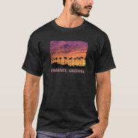 Phoenix Arizona Beautiful palm trees sunset colorf