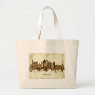 Phoenix Arizona Cityscape Large Tote Bag