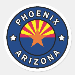 Phoenix Arizona Classic Round Sticker