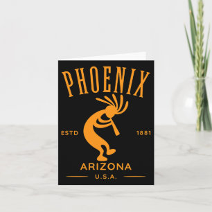 Phoenix Arizona Dancing Kokopelli Design Card