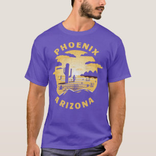 Phoenix Arizona Desert Illustration Vintage Souven T-Shirt