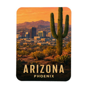 Phoenix Arizona Desert Sun And Southwestern Magnet