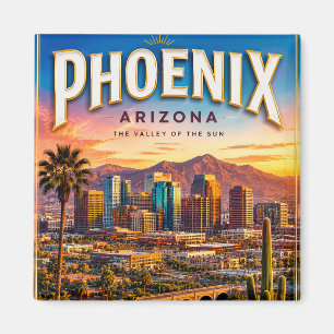 Phoenix Arizona Desert Travel Souvenir Magnet