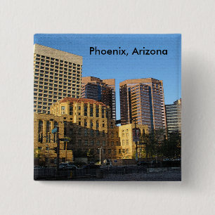 Phoenix, Arizona Downtown 15 Cm Square Badge