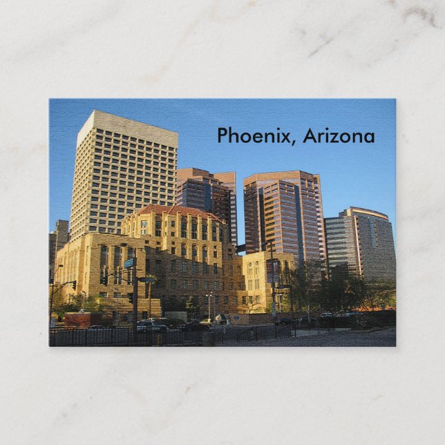 Phoenix, Arizona Downtown Business Card (Front)