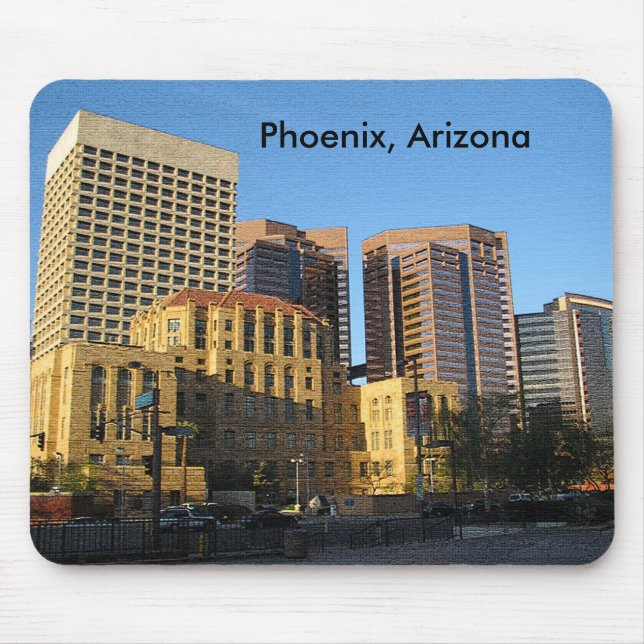 Phoenix, Arizona Downtown Mouse Mat (Front)