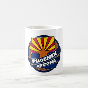 Phoenix Arizona flag burst coffee mug