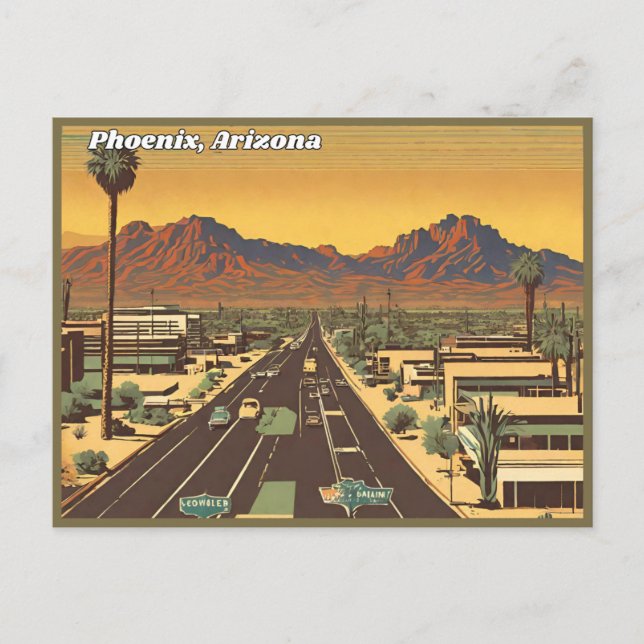 Phoenix, Arizona Postcard (Front)