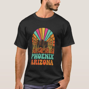 Phoenix Arizona Retro Sunset Skyline T-Shirt