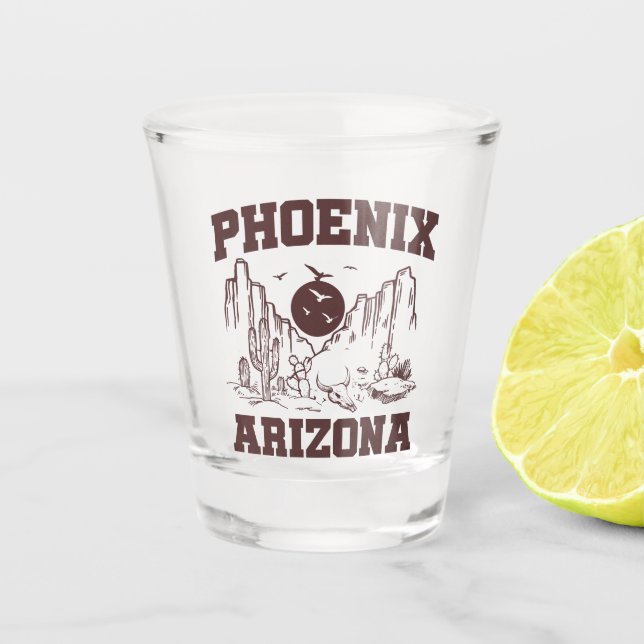 Phoenix,Arizona Shot Glass (Front)