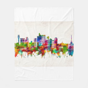 Phoenix Arizona Skyline Fleece Blanket