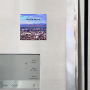 Phoenix Arizona Skyline in Daytime Magnet